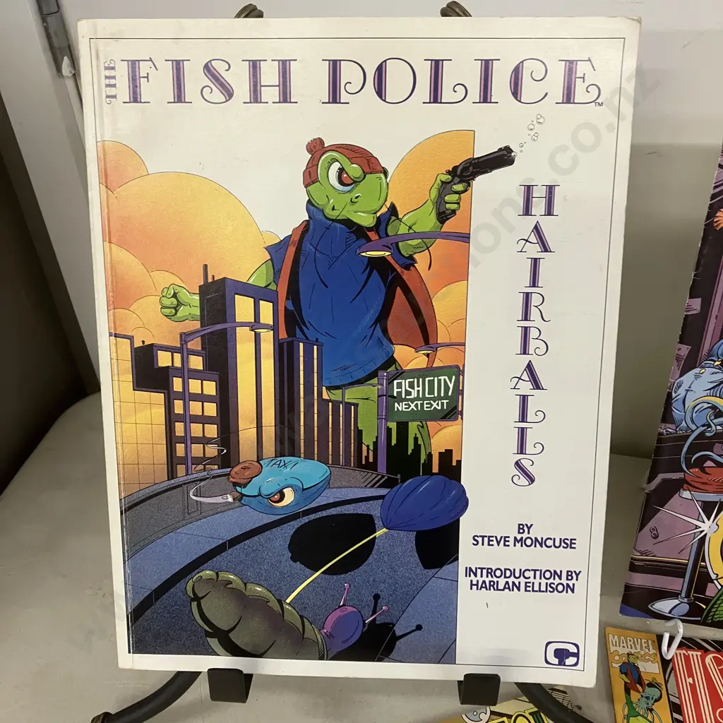 Fish Police Hairballs Softcover With 9 x Fish Police Comics & Fish Shticks #1, #2 & #5 Comic Books, Image 1++
