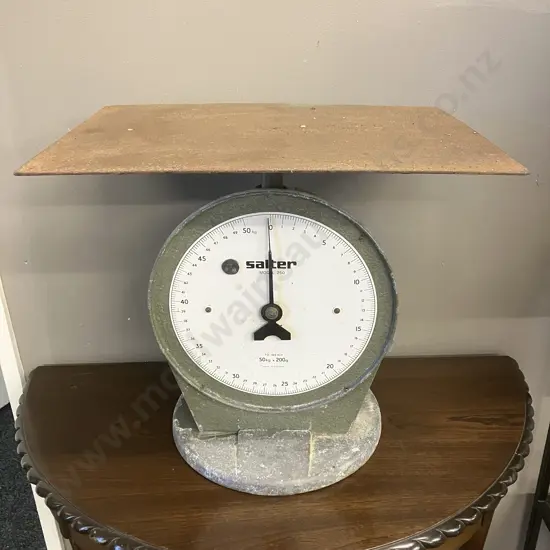Vintage Salter (England) Model 250 Fruit Scales, 50Kg x 200g. H39 W40 D30cm