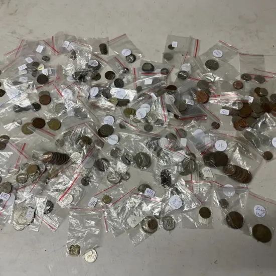 Large Selection Of Collectable Coins Including NZ, Australia, Uk, USA, Etc