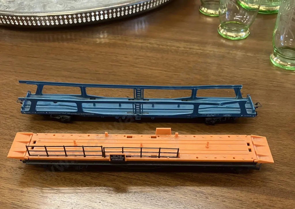 Lima H0 Gauge Car Transporter DB 51 80 98-80 021-3 DDm 915 With Hornby OO Gauge R126 Car Transporter (As Found) Image 1++