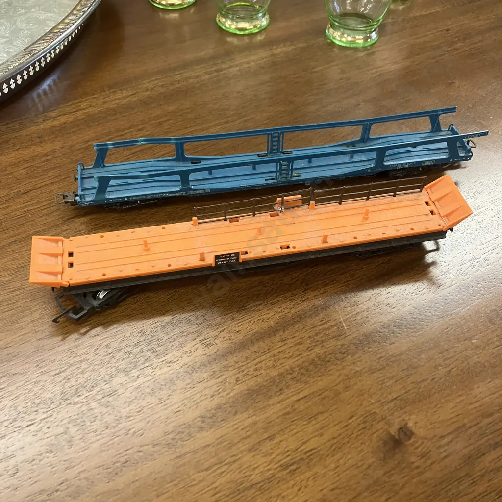 Lima H0 Gauge Car Transporter DB 51 80 98-80 021-3 DDm 915 With Hornby OO Gauge R126 Car Transporter (As Found) Image 1++