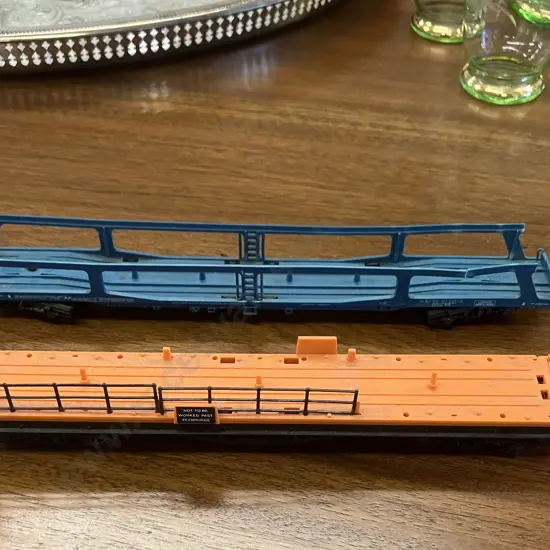 Lima H0 Gauge Car Transporter DB 51 80 98-80 021-3 DDm 915 With Hornby OO Gauge R126 Car Transporter (As Found)