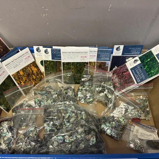 Selection Of Paua Shells, Laminate Peel In Shell Etc