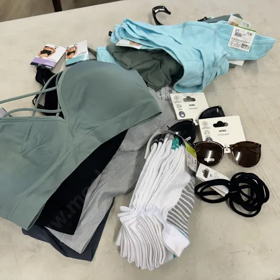 Assorted Ladies Under Garments, Hair Ties, Socks & Sunglasses Size 16-20