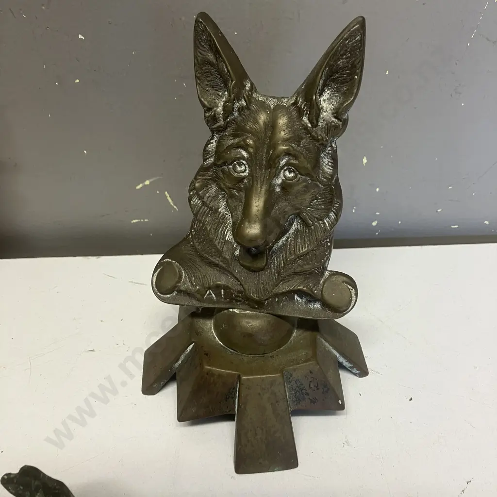 Bronze & Brass Eagles, Alsatian, Deers Head, Letter Opener Image 1++
