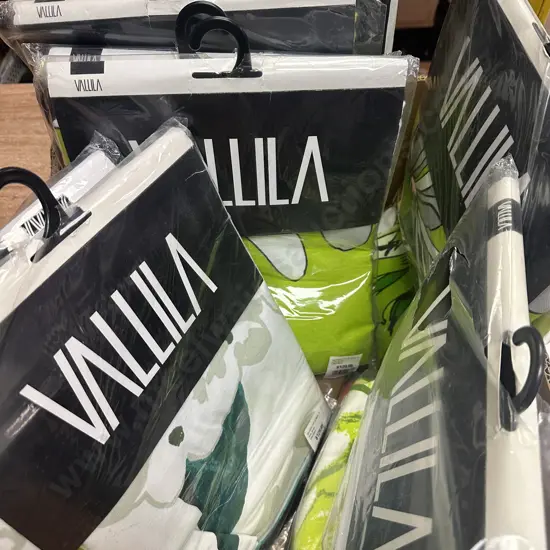 Assorted New VALLILA Fabric Curtains  140x240cm Lime Green Tones