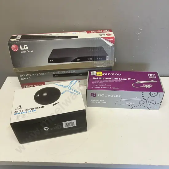 LG BP420 Blu-Ray / DCD Player With Remote, Nouveau Stability Rail, Active 75cm Gym Ball