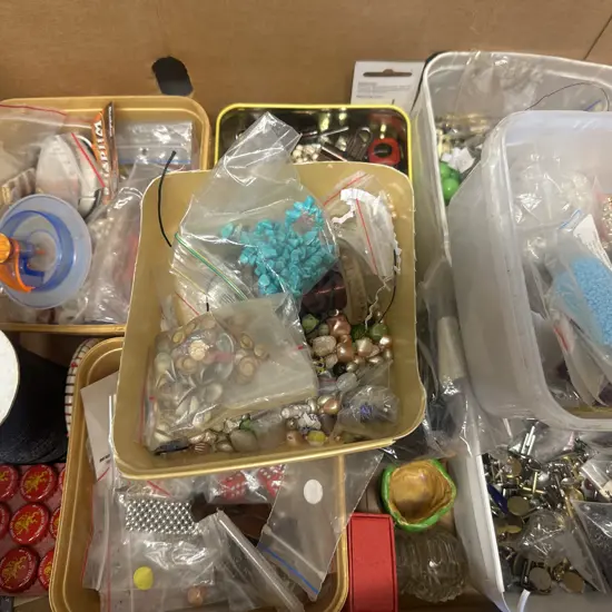 Assorted Sundries Including Beads, Wire Etc