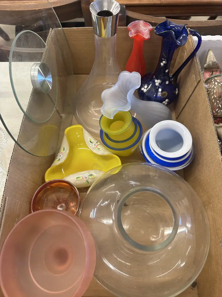 Assorted Vases, Decanter Etc Image 1++