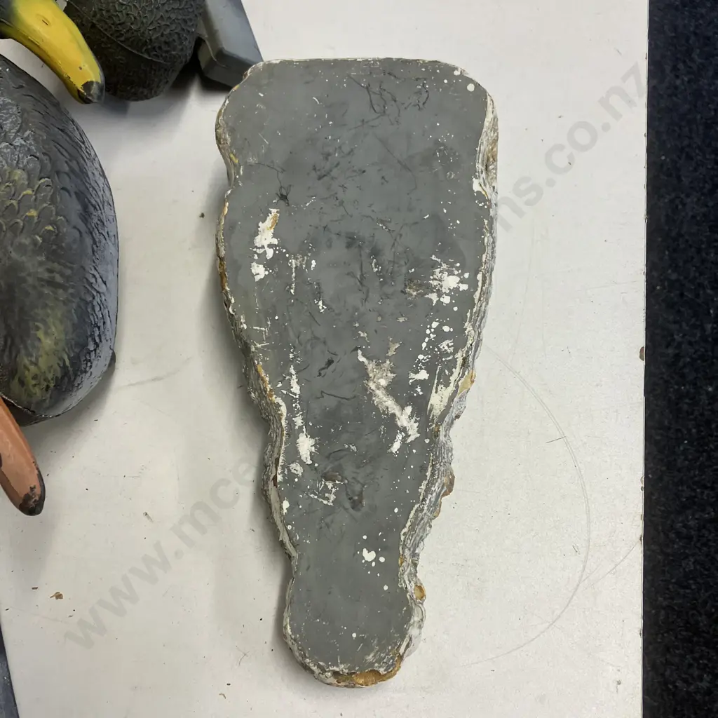 Floating Crocodile Head For Garden Pond. 33 x 16cm (As Found) With 3 Floating Duck Decoys Image 1++