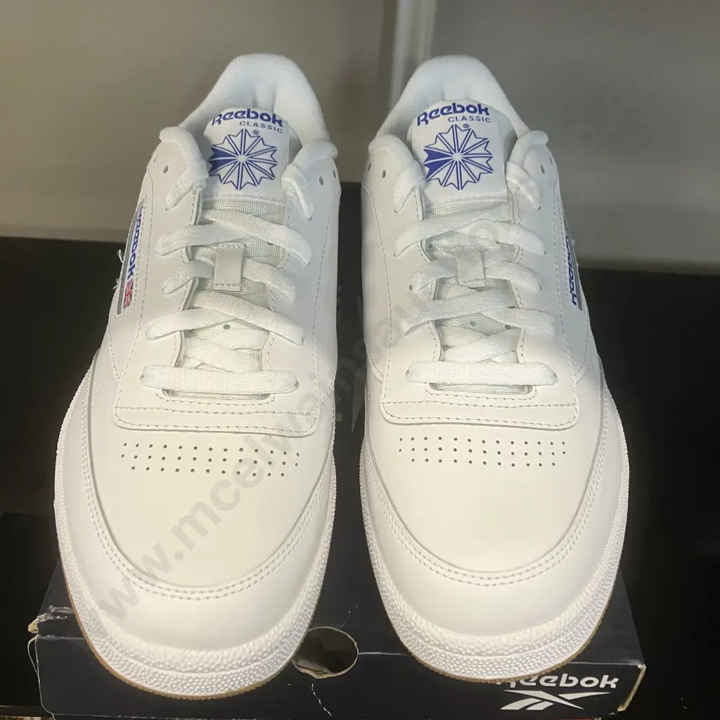 Reebok Club C 85 White / Royal / Gum Tennis Style Mens Sneakers, Size UK11 EU45.5 Image 1++