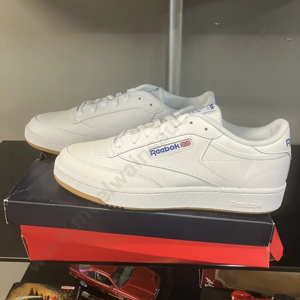 Reebok Club C 85 White / Royal / Gum Tennis Style Mens Sneakers, Size UK11 EU45.5 Image 1++