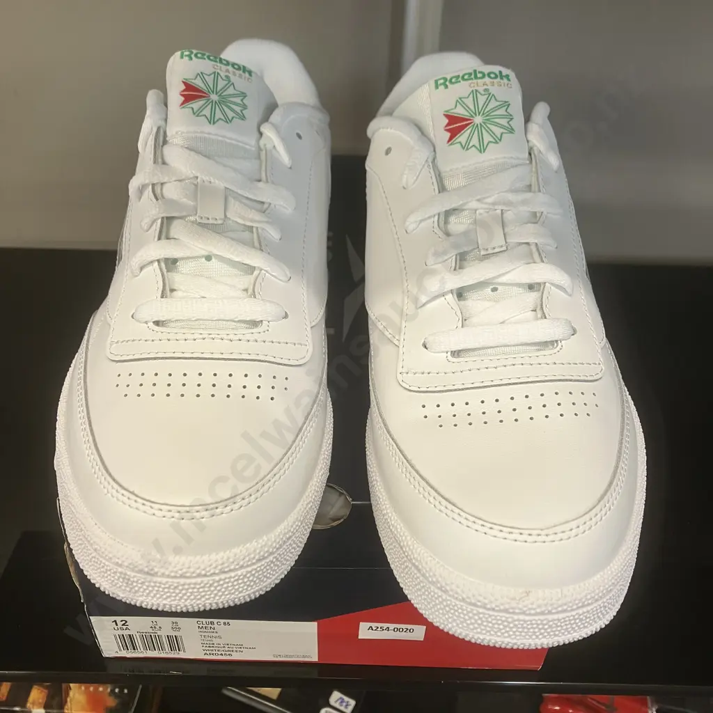 Reebok Club C 85 White / Green Tennis Style Mens Sneakers, Size UK11 EU45.5 Image 1++