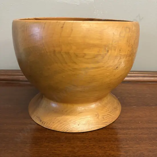 Vintage Large Kauri Footed Bowl H17,Dia21cm.