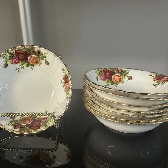 Royal Albert Old Country Roses Small Bowls x8 Dia14cm.