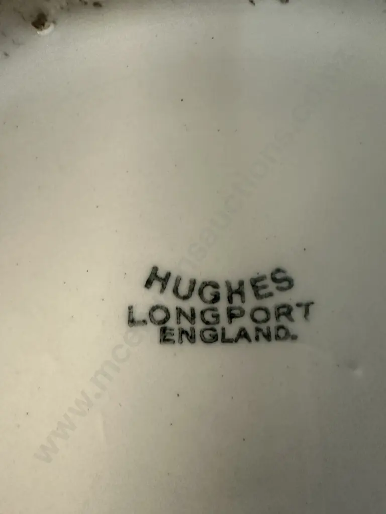 Antique Hughes Longport Chamber Pot. 13 x 22cm Image 1++