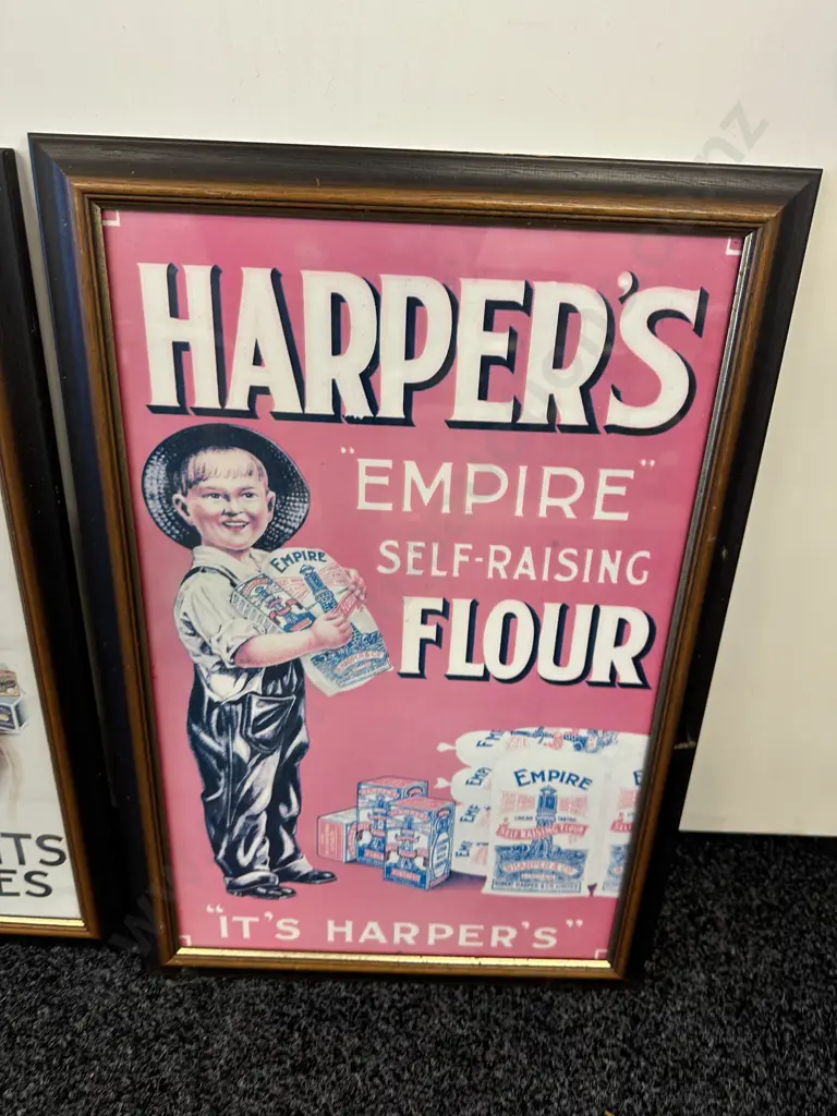 Pair Of Framed Posters Including Harpers & Swallow & Ariell's H60,W40cm. Image 1++
