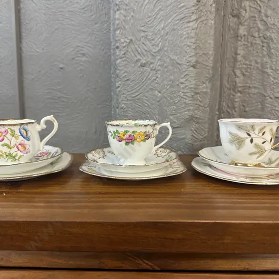 Vintage Royal Albert Trios x 3