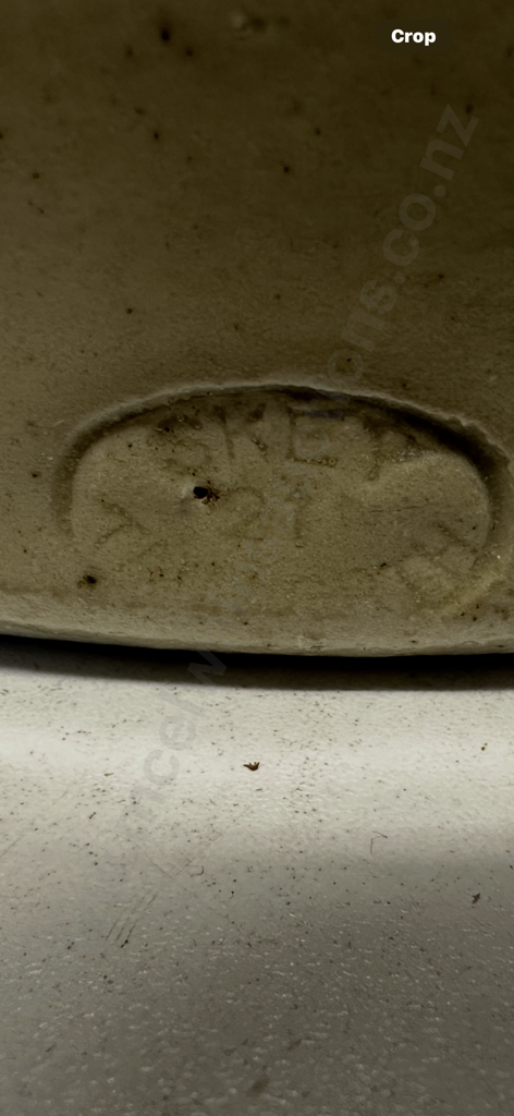 Antique Crock Two Tone Stamped #6 H33cm Image 1++