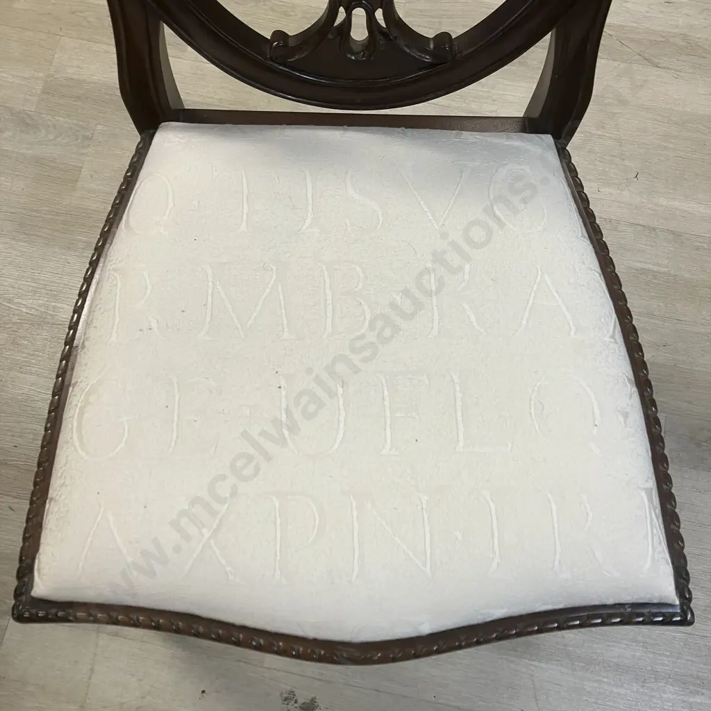 Mahogany Hepplewhite Style Shield Back Side Chair Image 1++