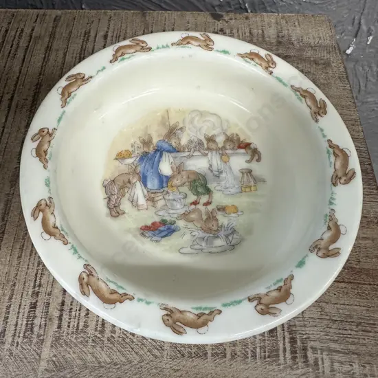 Vintage Bunnykins Baby Dish Dia16cm.