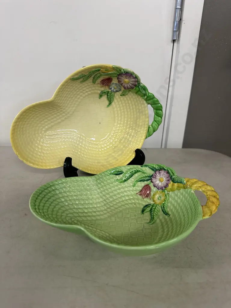 Vintage Carlton Ware Bowls Primulars & Basket Weave Design Image 1++