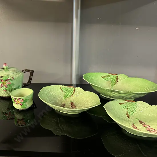 Selection Of Vintage Carlton Ware Items Foxglove & Apple Blossom Detail