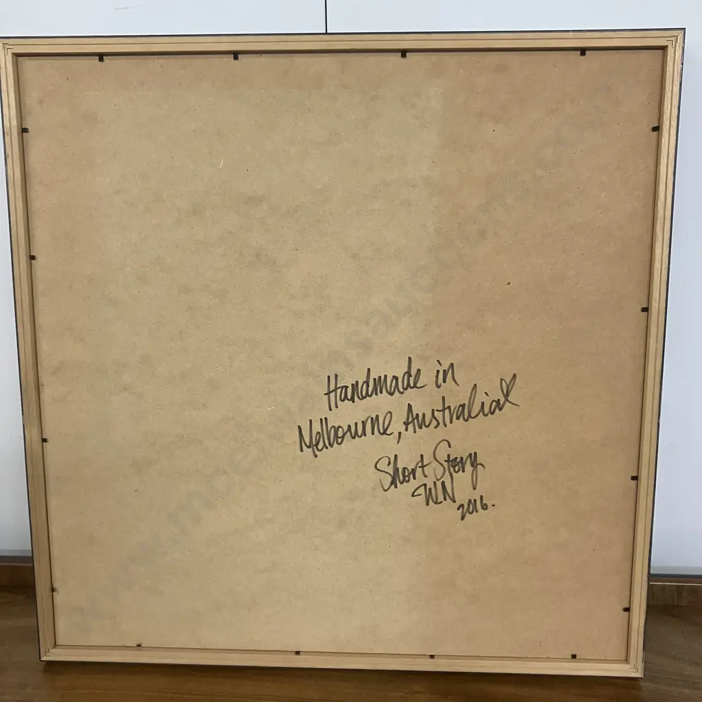 Special Edition Frame Circle Of Life Multi Butterflies, Made In Australia, Signed Short Story W.N 2016. H61 W61 D4cm Image 1++