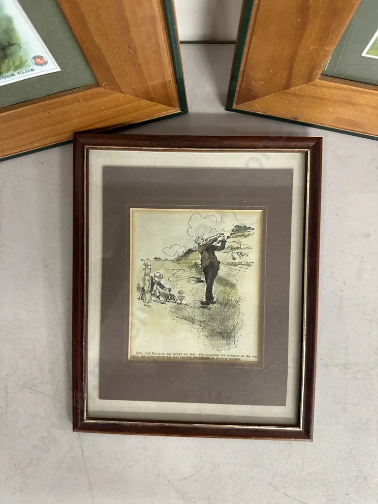 Selection Of Golf Themed Artworks Image 1++