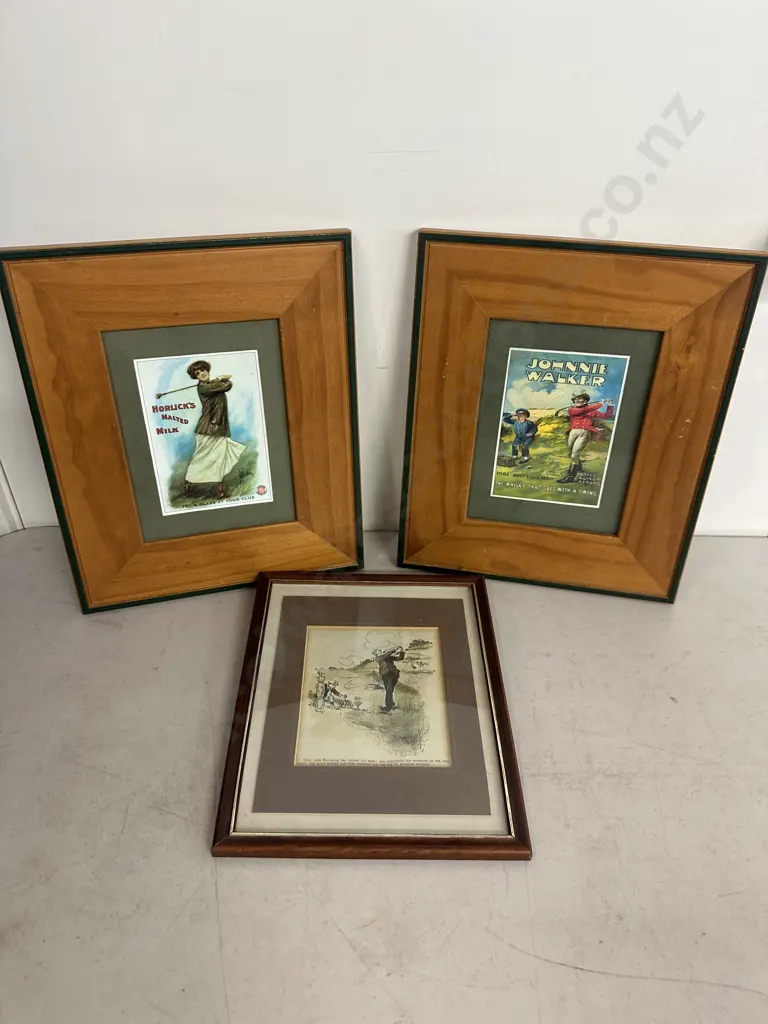 Selection Of Golf Themed Artworks Image 1++
