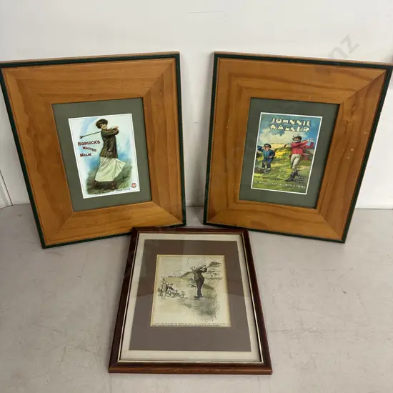 Selection Of Golf Themed Artworks