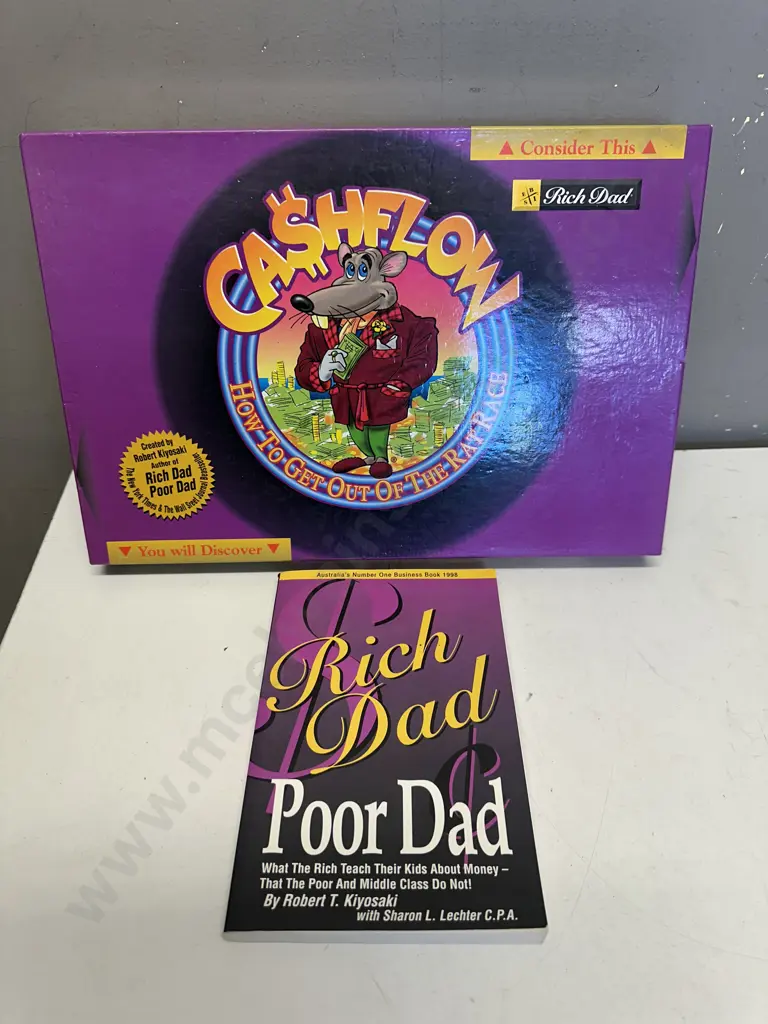 Rich Dad/Poor Dad Cash Flow Game & Book Image 1++