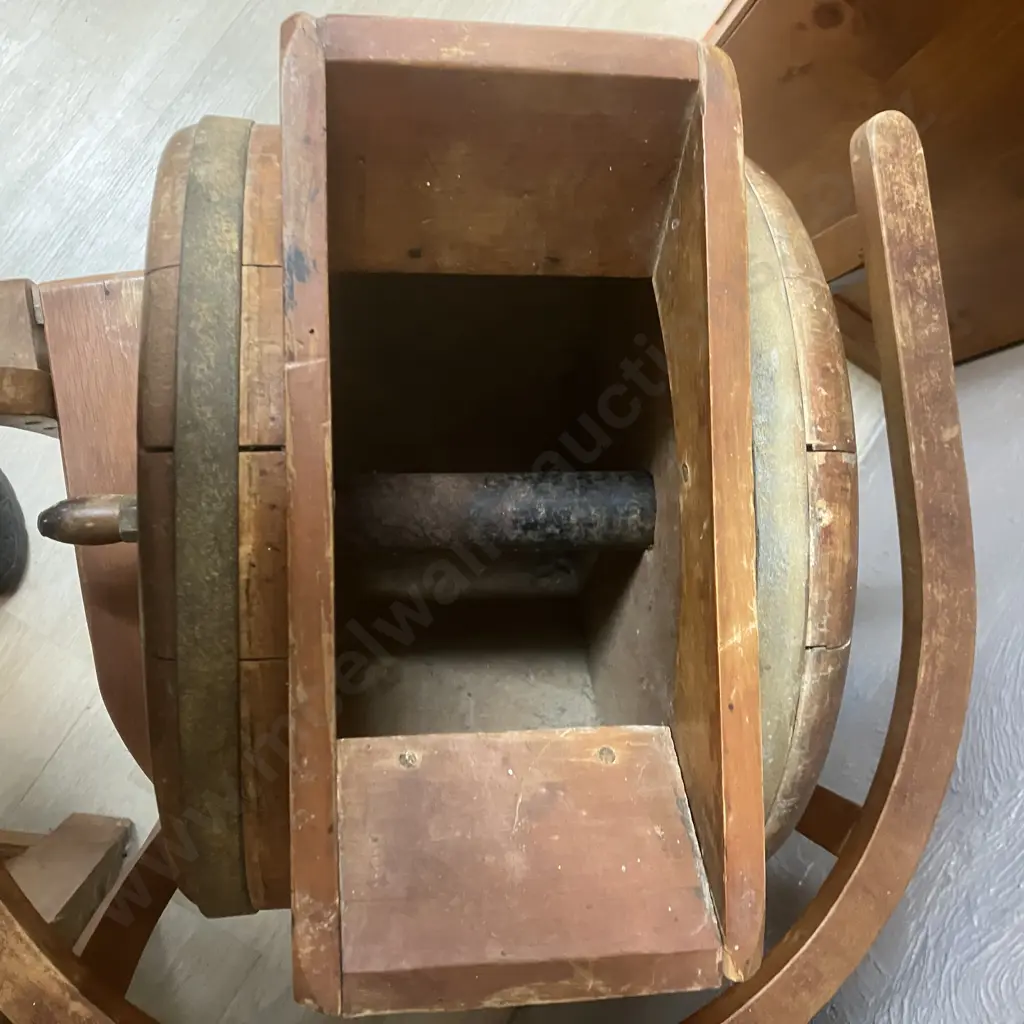 The Ideal No 1 Butter Churn (New Zealand)  With 2 Wooden Butter Paddles (As Found) Image 1++
