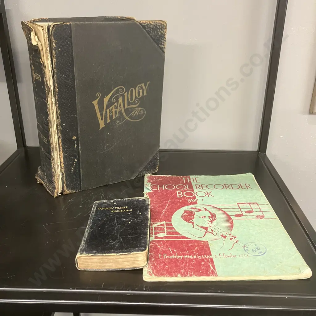 Vitalogy Or Encyclopedia Of Health And Home  - 1925, Common Prayer Hymns, School Record Book Image 1++