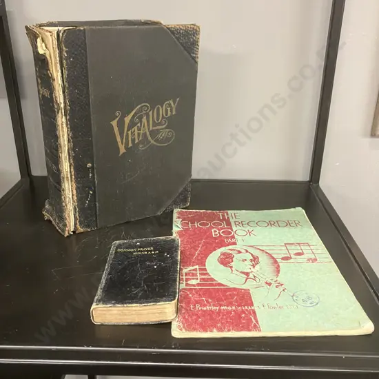 Vitalogy Or Encyclopedia Of Health And Home  - 1925, Common Prayer Hymns, School Record Book