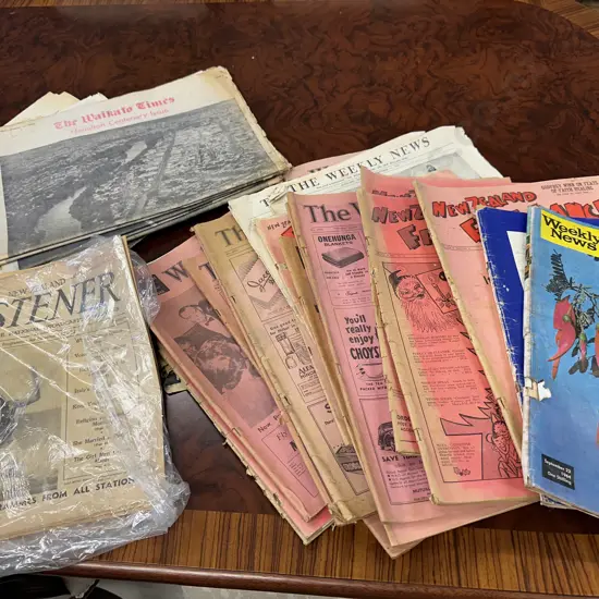 Assorted Vintage Newspapers Including Listeners, Times, Herald Etc