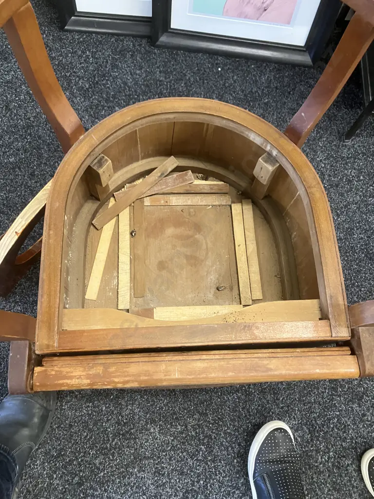 Vintage Wooden Commode With Mellor, Taylor & Co Chamber Pot. H67 W54 D49cm Image 1++