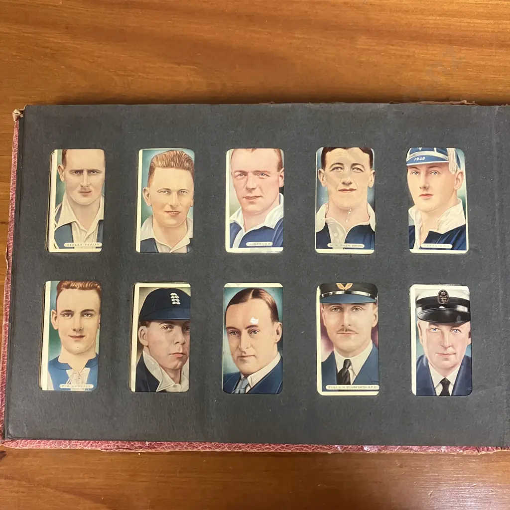 Wills Cigarette Cards NZ Footballers, 1938 Churchmans Boxing Personalities, Ardath Cigs Etc In Three Castles Album Image 1++