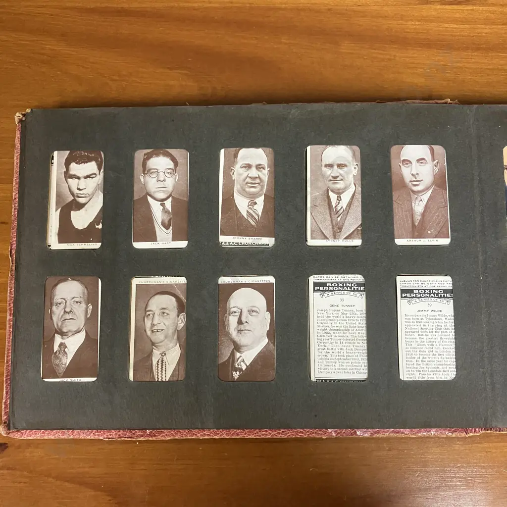 Wills Cigarette Cards NZ Footballers, 1938 Churchmans Boxing Personalities, Ardath Cigs Etc In Three Castles Album Image 1++