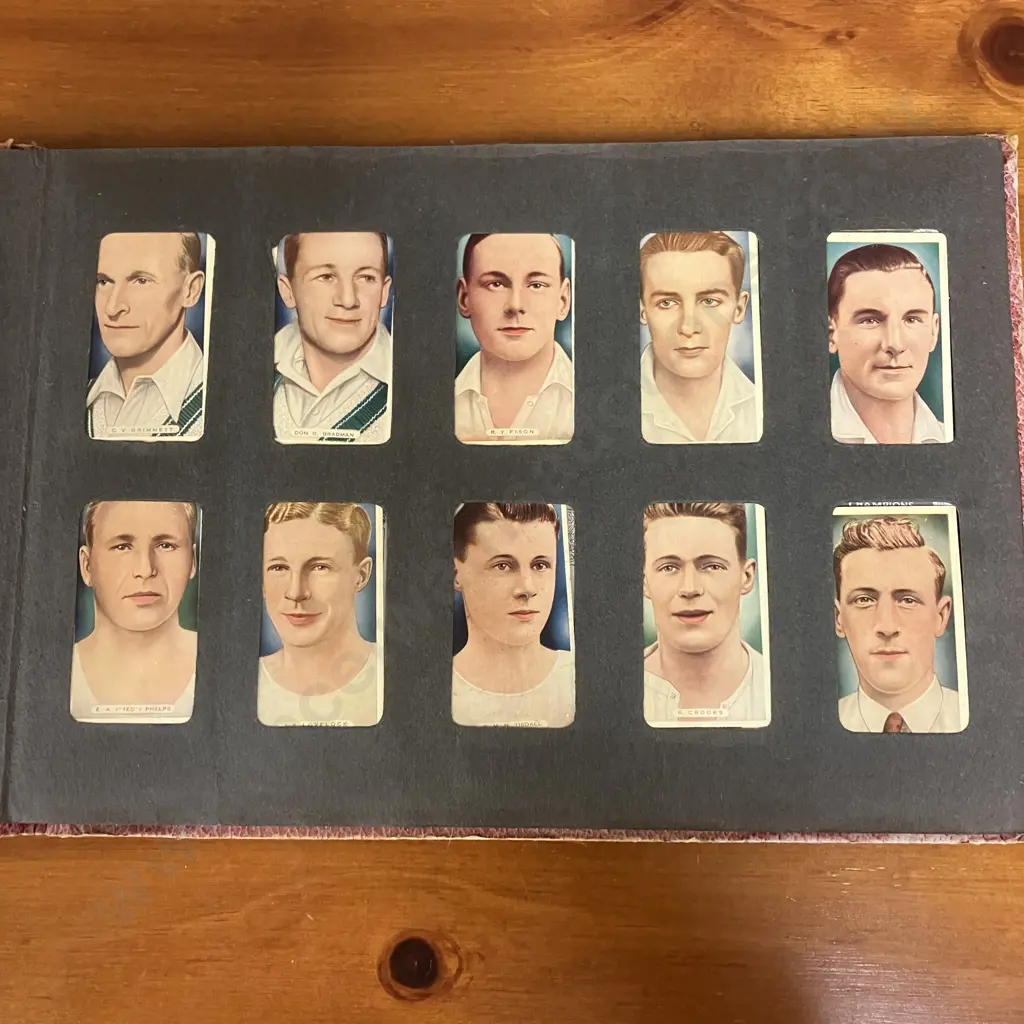 Wills Cigarette Cards NZ Footballers, 1938 Churchmans Boxing Personalities, Ardath Cigs Etc In Three Castles Album Image 1++