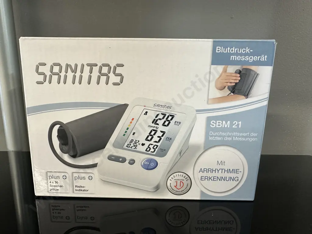 Sanitas Upper Arm Blood Pressure Monitor SBM21 Image 1++