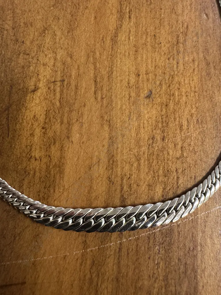 Stamped Italy Gold Chain Necklace (as found) Image 1++