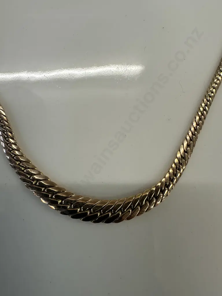 Stamped Italy Gold Chain Necklace (as found) Image 1++