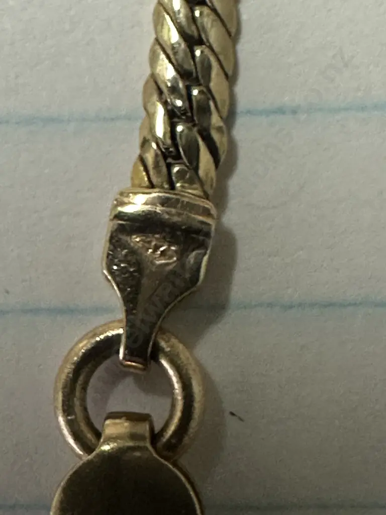 Stamped Italy Gold Chain Necklace (as found) Image 1++