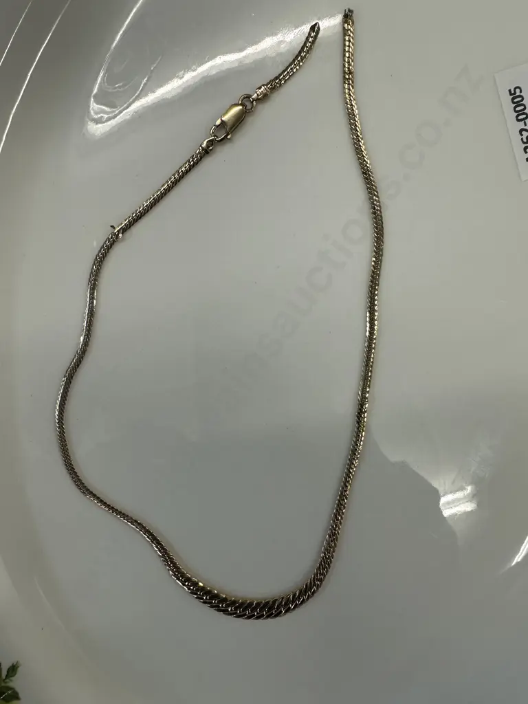 Stamped Italy Gold Chain Necklace (as found) Image 1++