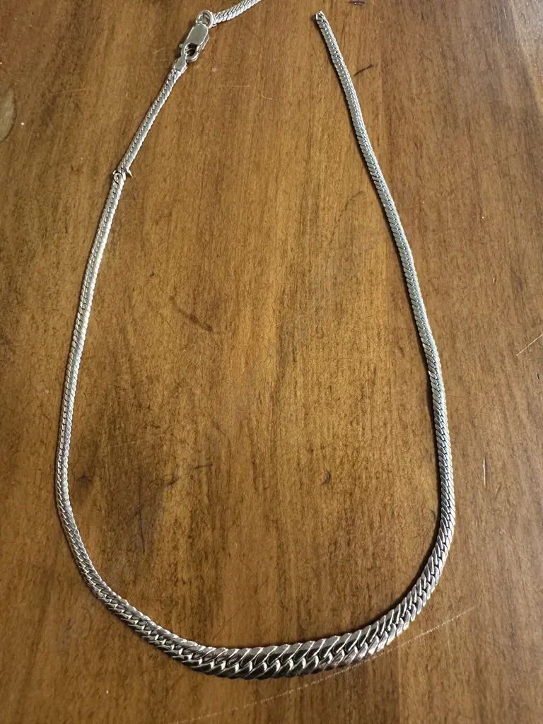 Stamped Italy Gold Chain Necklace (as found) Image 1++