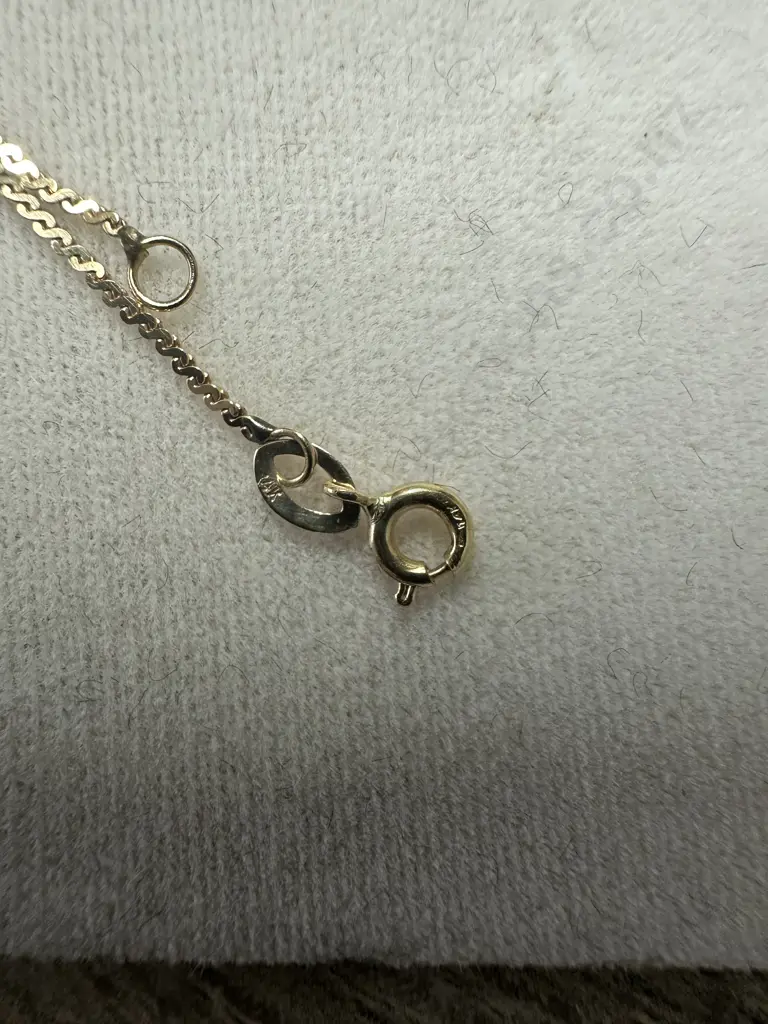 14k Necklace With Coral Teardrop Gem Stones Image 1++