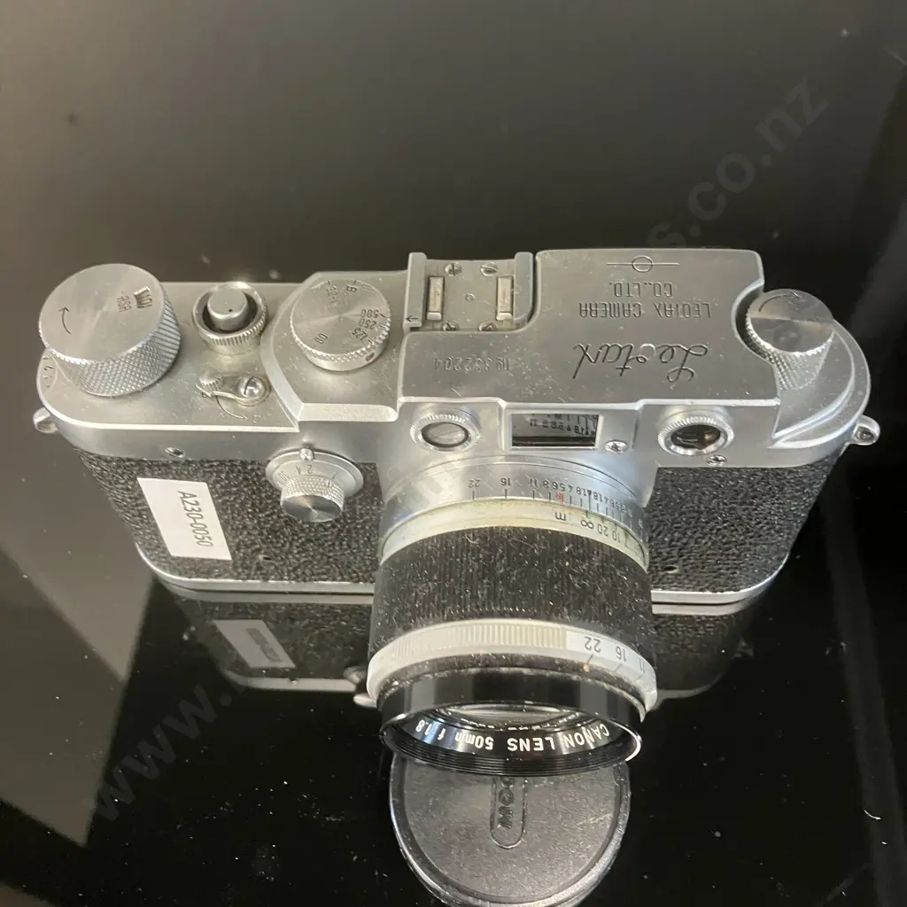 Showa Kogaku Leotax T2L " ELITE " Rangefinder Film Camera (#332204) With Canon 50mm f1:8 Lens (#267950) From Japan 1959 Image 1++