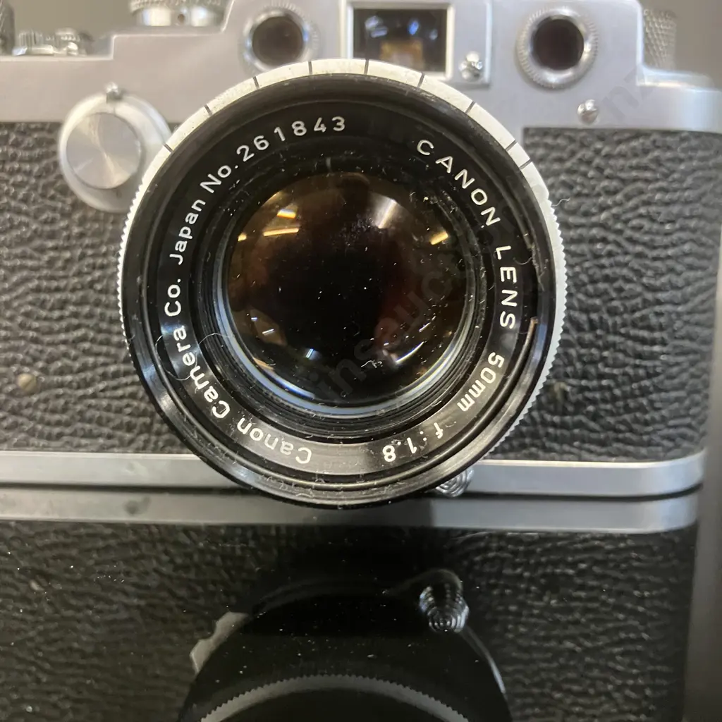 Showa Kogaku Leotax T2L " ELITE " Rangefinder Film Camera (#330409) With Canon 50mm f1:8 Lens (#261843) From Japan 1959 Image 1++