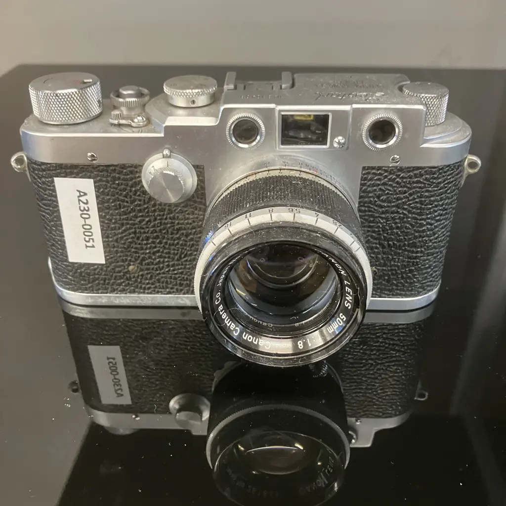 Showa Kogaku Leotax T2L " ELITE " Rangefinder Film Camera (#330409) With Canon 50mm f1:8 Lens (#261843) From Japan 1959 Image 1++